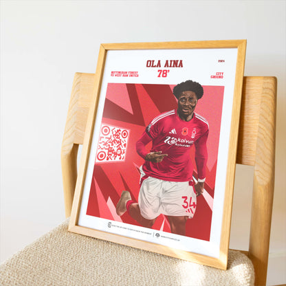 Nottingham Forest Poster Ola Aina v West Ham Goal Replay (78')