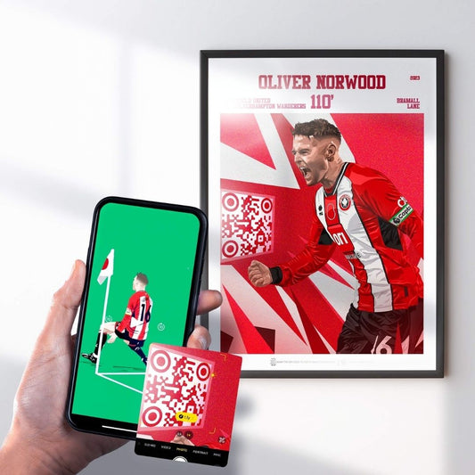 Sheffield United Poster Oliver Norwood v Wolves Goal Replay (110')
