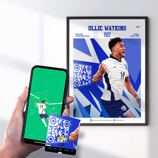 England Poster Ollie Watkins v Netherlands Goal Replay (90')