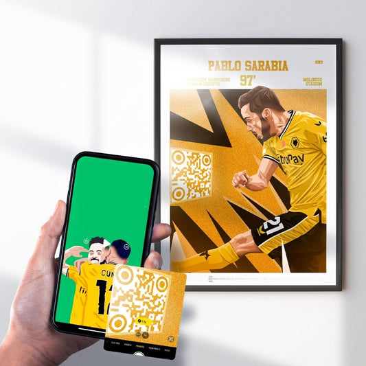 Wolves Poster Pablo Sarabia v Tottenham Goal Replay (97')