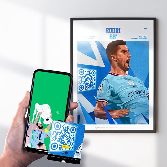 Manchester City Poster Rodri v Internazionale Milano Goal Replay (68')