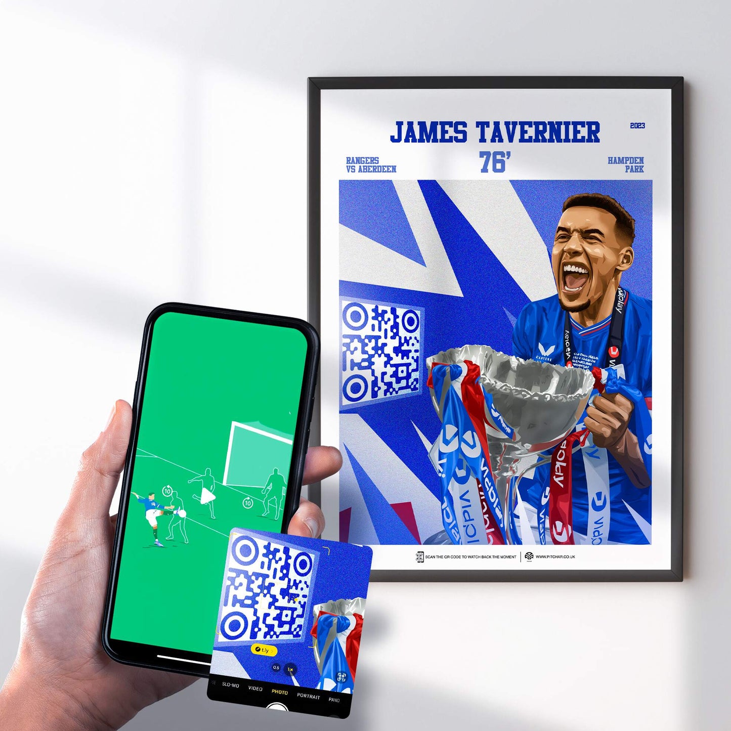 Rangers Poster James Tavernier v Aberdeen Goal Replay (76)