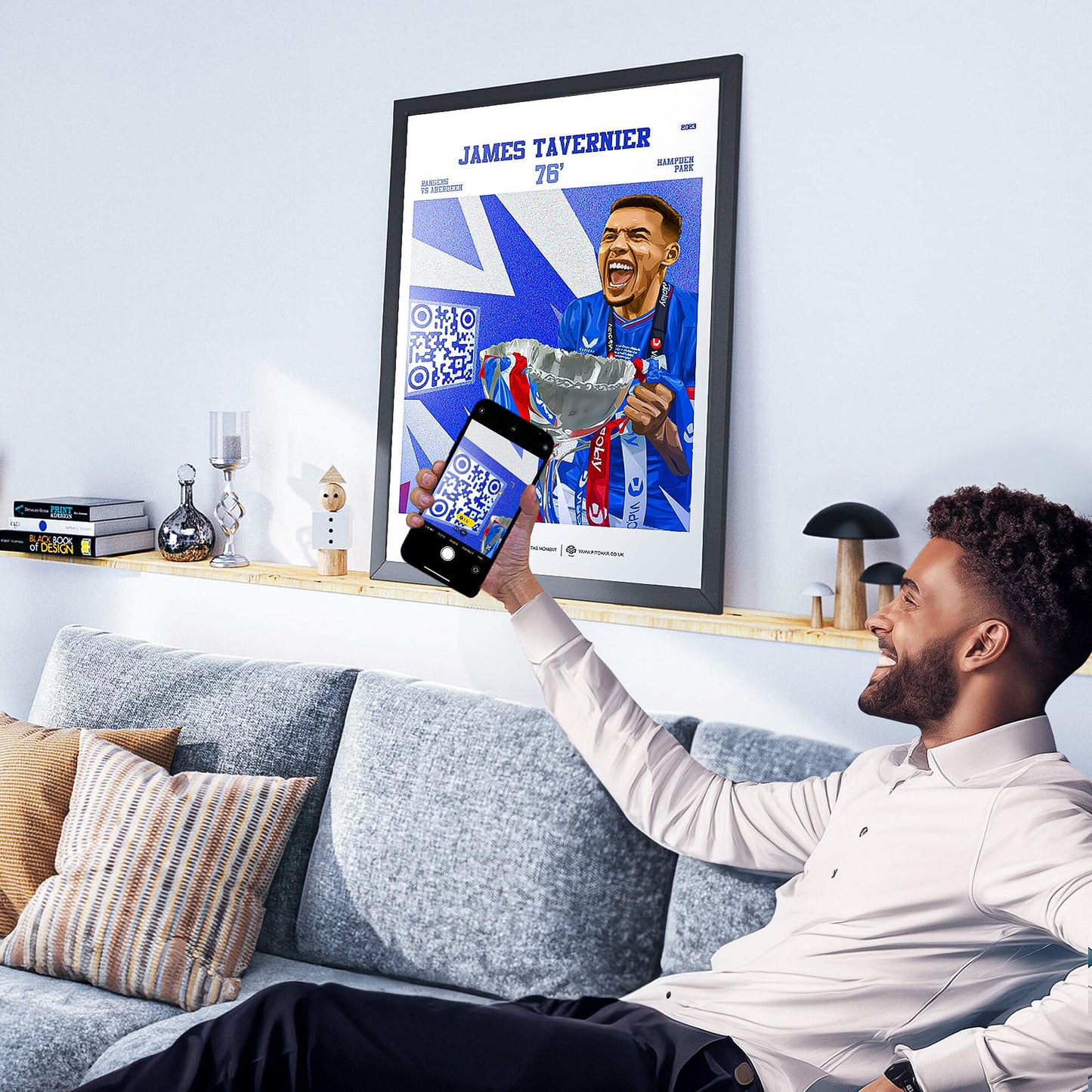 Rangers Poster James Tavernier v Aberdeen Goal Replay (76)