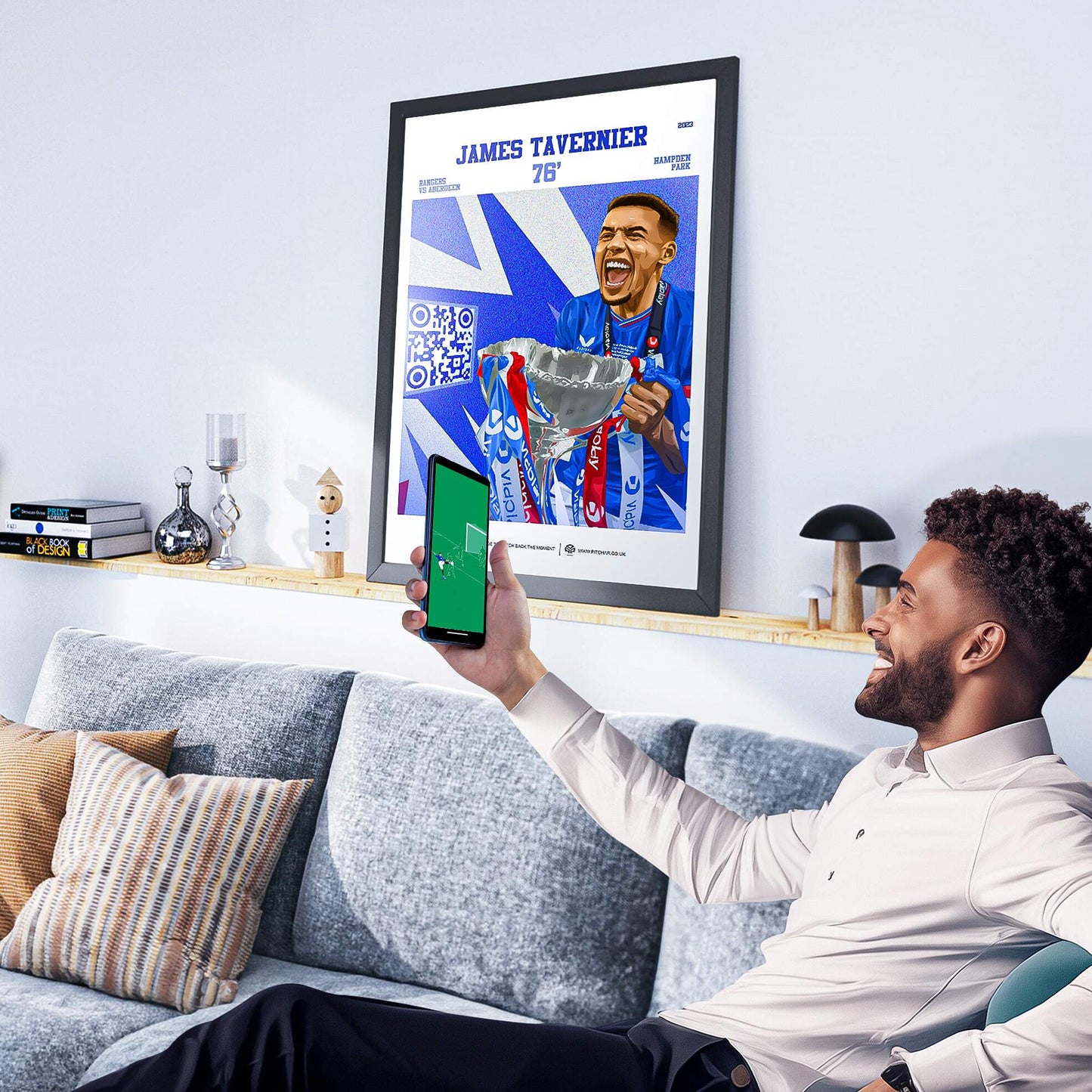 Rangers Poster James Tavernier v Aberdeen Goal Replay (76)