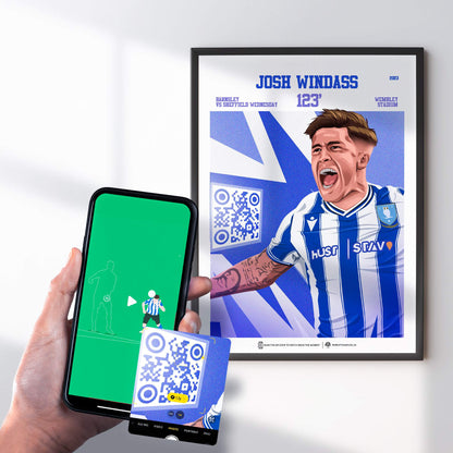 Sheffield Wednesday Poster Josh Windass v Barnsley Goal Replay (123')