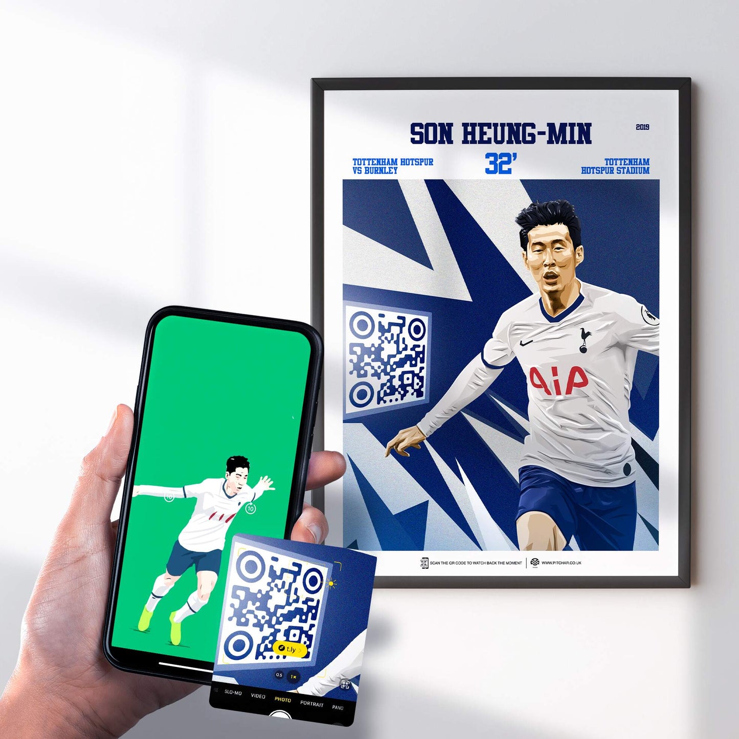 Tottenham Poster Son Heung-min v Burnley Goal Replay (32')