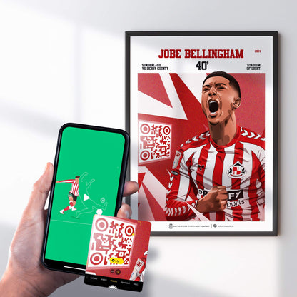 Sunderland AFC Poster Jobe Bellingham v Derby Goal Replay (40')