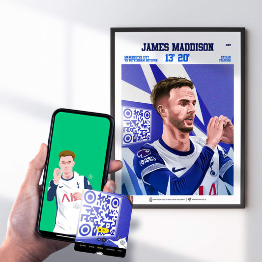 Tottenham Poster James Maddison v Manchester City Goal Replay (13' + 20’)