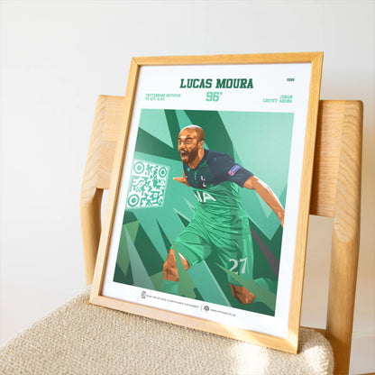 Tottenham Poster Lucas Moura v AFC Ajax Goal Replay (96’)