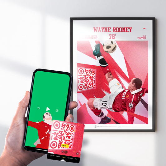 Wayne Rooney Print - with goal animation, 2011