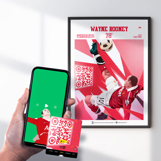Manchester United Poster Wayne Rooney v Manchester City Goal Replay (78')
